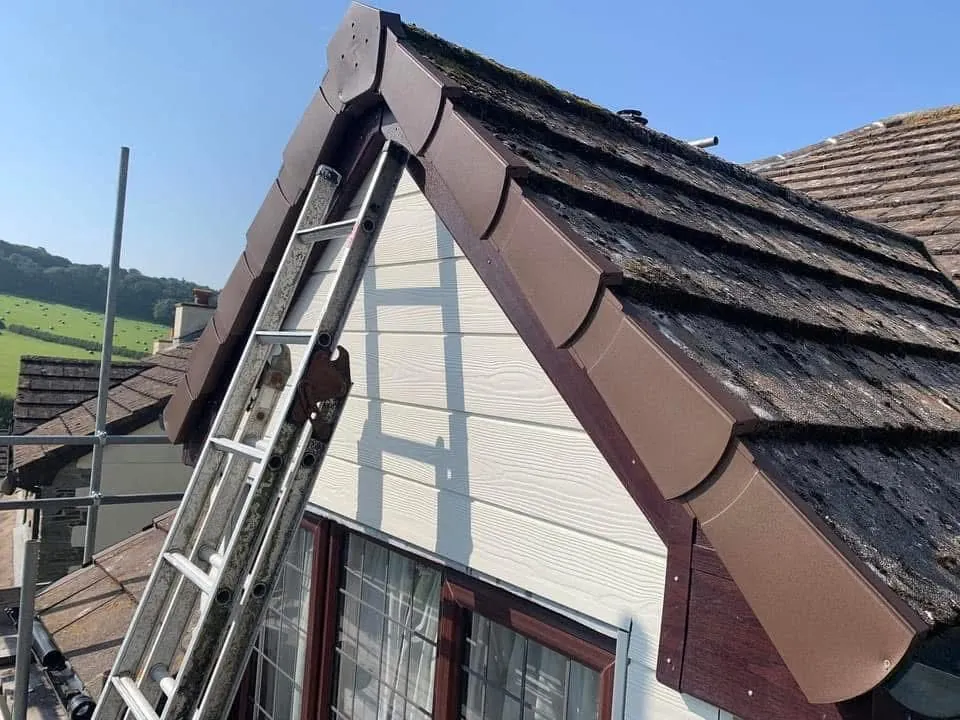 New fascias, bargeboards and guttering in Bude